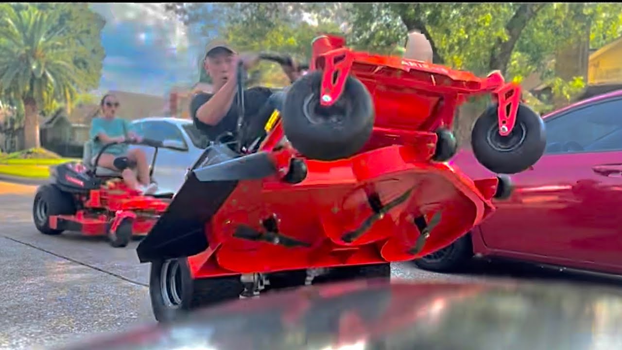 🚜 52” AREINS IKON XD ZEROTURN review + zeroturn race ✓ - YouTube