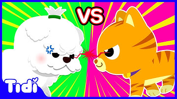 Cats vs. Dogs | Animal VS Songs Compilation | Nursery Rhymes & Kids Songs