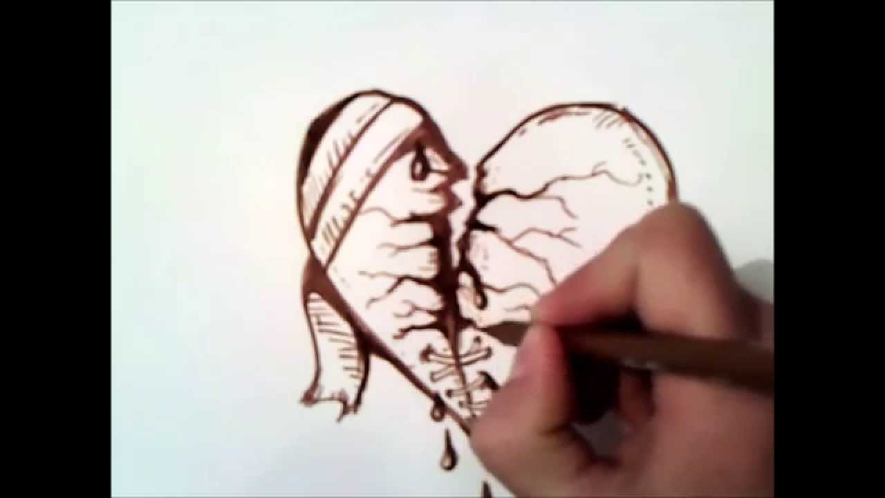 como dibujar un corazon roto paso a paso como dibujar un