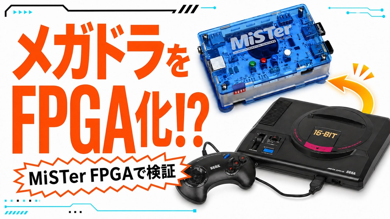 Can a Mega Drive tower be recreated with a MiSTer FPGA? Mega Drive