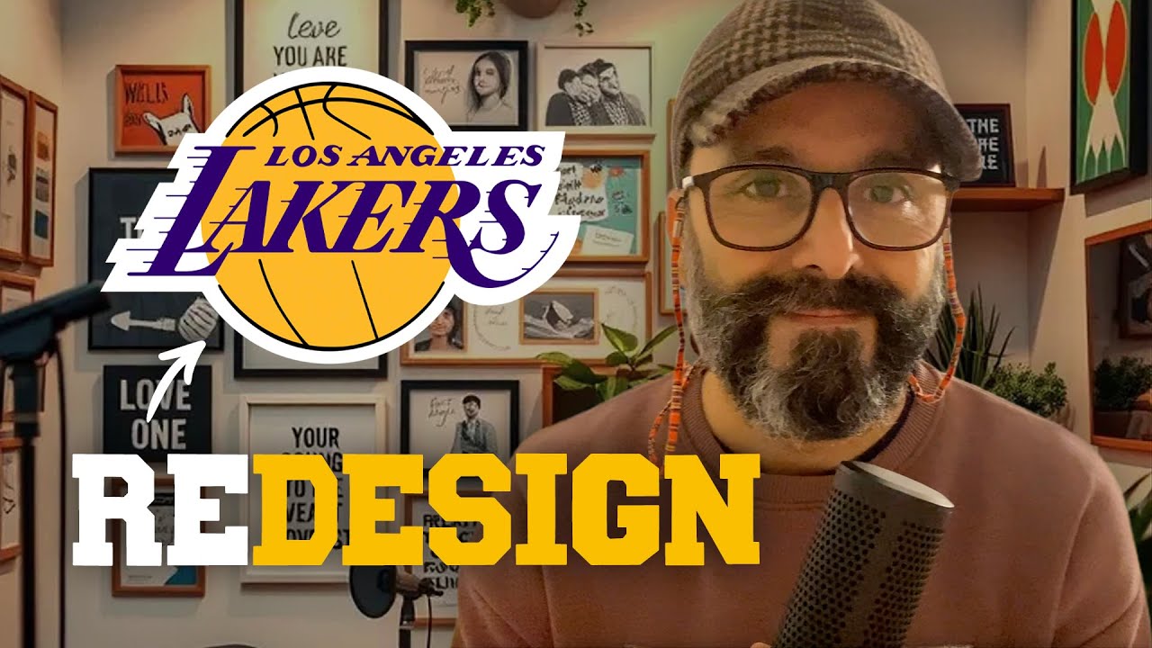 Я переработал логотип "LAKERS" | Небольшие изменения, но большой эффект.