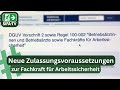 Neue Zulassungsvoraussetzungen Zur Fachkraft Für Arbeitssicherheit SIFA Neue Zulassungsvoraussetzungen Zur Fachkraft Für Arbeitssicherheit SIFA
