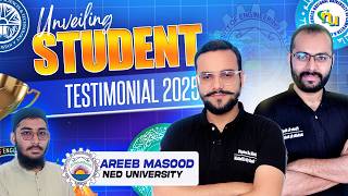 Success Story Ft. Areeb Masood Top Position – NED University 2025 | High Achiever