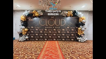 Trang trí tiệc tất niên công ty tại nhà hàng