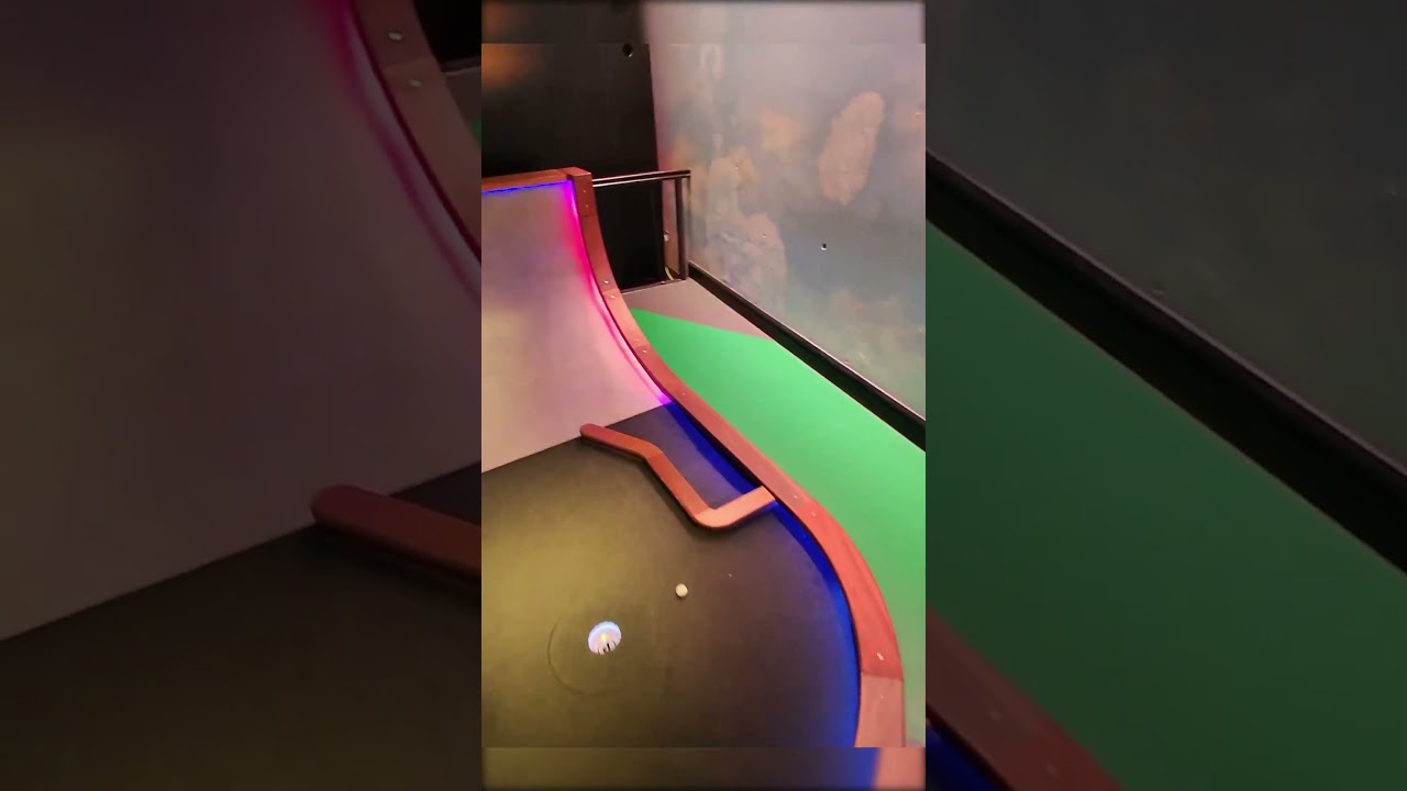 Half Pipe Crazy Golf Hole Puttshack