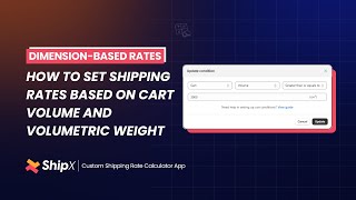 How to Set Shipping Rates Based on Volume or Volumetric Weight | Shopify App | ShipX User Guide screenshot 3