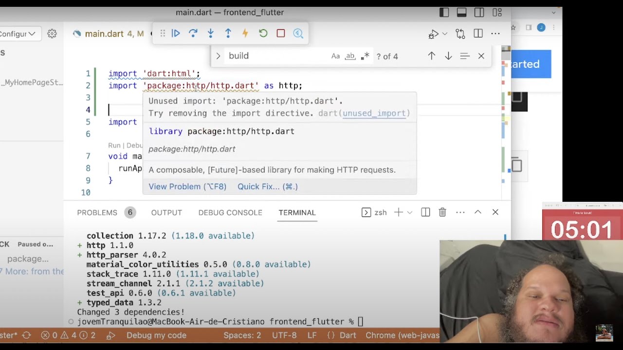 Programando em Flutter - por combos na tela antes do Flutter acabar em ...