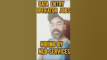 Data entry operator Jobs by NLB services#shorts