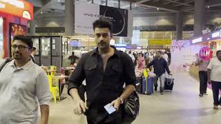 Operation Valentine Actors Manushi Chhillar & Varun Tej Spotted At Airport