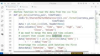 RL Algo Trading - How to read OHLC Data CSV file using Pandas