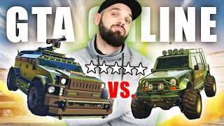 NEJDRAŽŠÍ vs. NEJLEVNĚJŠÍ VOJENSKÉ AUTO v GTA V ONLINE