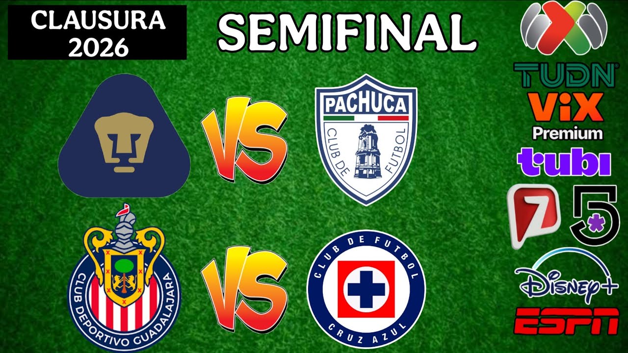 FECHAS HORARIOS Y CANALES PARA LAS SEMIFINALES DE LA LIGA MX CLAUSURA ...