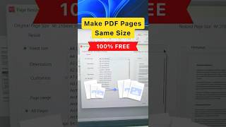 How to Make PDF Pages Same Size for Free #app #tech