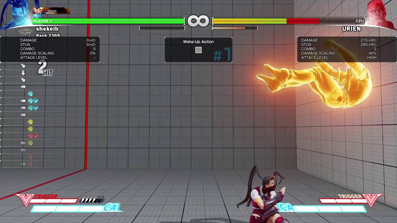 SFV ibuki vtrigger mixup with throw