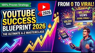 YouTube Success Blueprint 2026: The Ultimate A-Z Masterclass (From 0 to Viral)