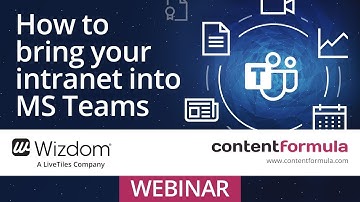 Webinar video: How to bring your intranet into MS Teams