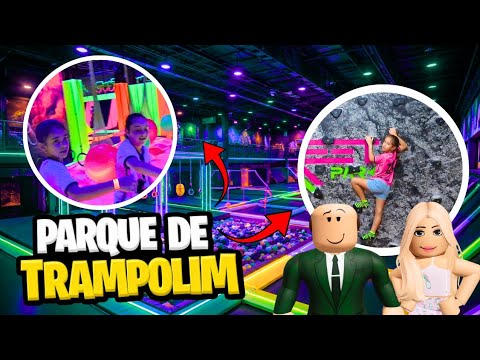 FOMOS EM UM PARQUE DE TRAMPOLIM * muito top!