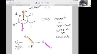Lecture 43 Converting Newman Projections into See Saw Structures