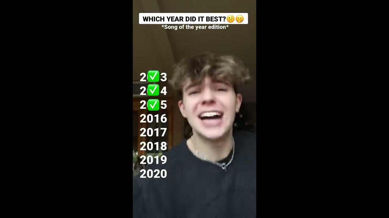  WHICH YEAR DID IT BEST Song Of The Year Edition Shorts Viral Songtest