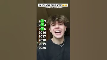 Thumbnail of 👆 WHICH YEAR DID IT BEST?🤨- Song of the year edition🤪🤭 #shorts #viral #songtest