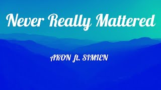 Never Really Mattered || Akon || SIMIEN || KARAOKE