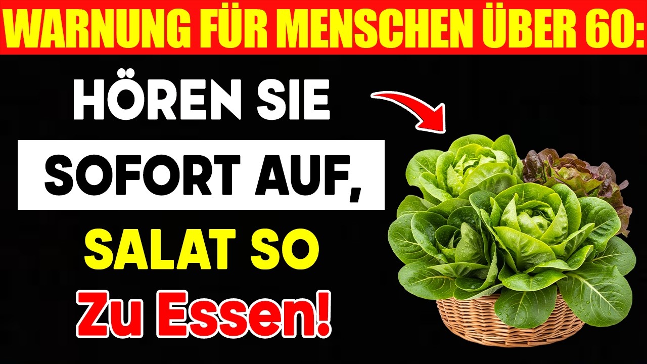 Salat: Gift für die Nieren und 3 fatale Fehler, die Deutsche über 60 oft begehen!