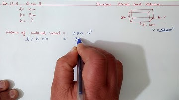 Ch:13 Ex.13.5 Q.3  Surface Areas and Volumes | Ncert Maths Class 9 | Cbse