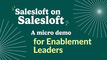 Salesloft Conversations Micro Demo: Enablement
