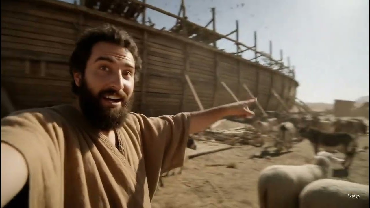 Noah's Ark setup vlog Google Veo 3 