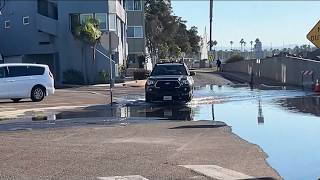 Coastal Flood Warning | Minor flooding in Mission Beach at Mission Blvd and North Jetty Rd