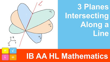 3 Planes Intersecting along Line, Infinite Number of Solutions, Line Equation, IB AA HL Mathematics