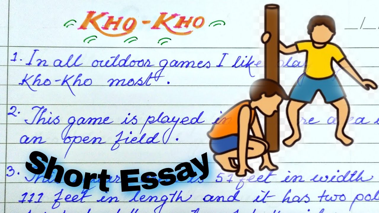 essay on my favourite game kho kho