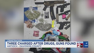 3 charged after multiple guns, drugs found following Antioch traffic stop