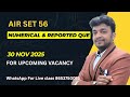 AIR SET 56__30 NOV REPORTED QUESTIONS &amp; NUMERICAL 