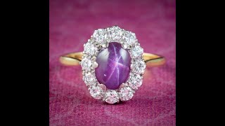 Famous Antique Edwardian Star Ruby Diamond Ring 1.8ct Cabochon Ruby Net Worth