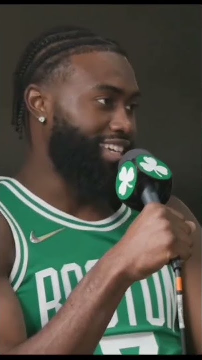 Boston Celtics Jaylen Brown Showing Off Some Spanish On Media Day☘️☘️🐐