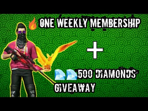 💎💎500 Diamonds and Redeem codes Giveaway🔥|| 1 Weekly Membership hurry ...