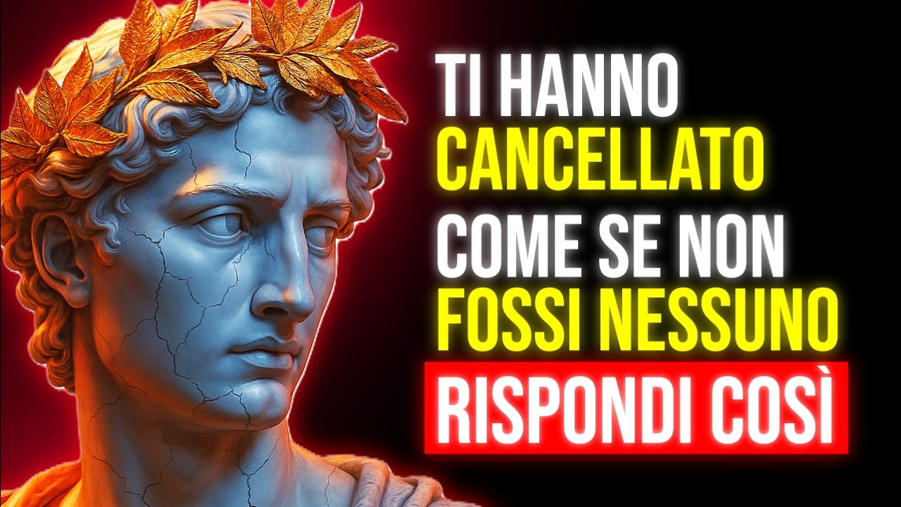 TI HANNO CANCELLATO COME SE NON FOSSI MAI ESISTITO? ECCO COME FAR PAGARE | Stoicismo