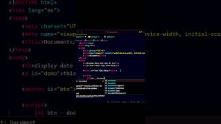 One Click = Today’s Date 😲 | JavaScript Trick #shorts #youtubeshorts