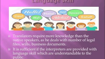 translators Vs interpreters