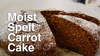 Moist spelt carrot cake