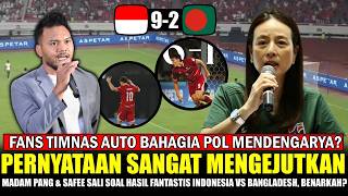 🔥THANK GOD FINALLY~Safee Sali Madam Pang's reaction to the Indonesia vs Bangladesh result today~I...