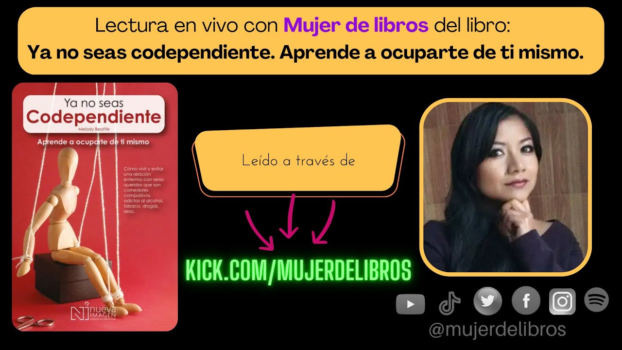 Ya no seas codependiente de Melody Beattie. Club de lectura en vivo