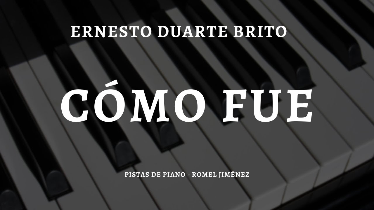 Cómo Fue - (Acoustic Base / Piano / Karaoke / Playback / Instrumental / Pista)