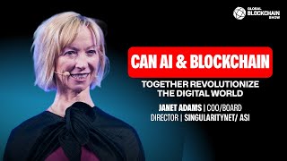 How AI & Blockchain Can Transform Humanity | Janet Adams Singularity Net  | Live Art by Robin Reyes