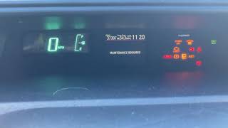 How to Reset Maintenance Required Notification on 2013 Toyota Prius C (without smart key system)