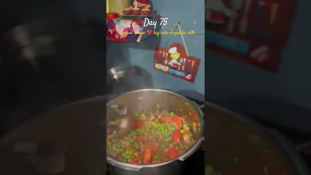 day 74/365desi mom kitchen receipe matar mushroom 