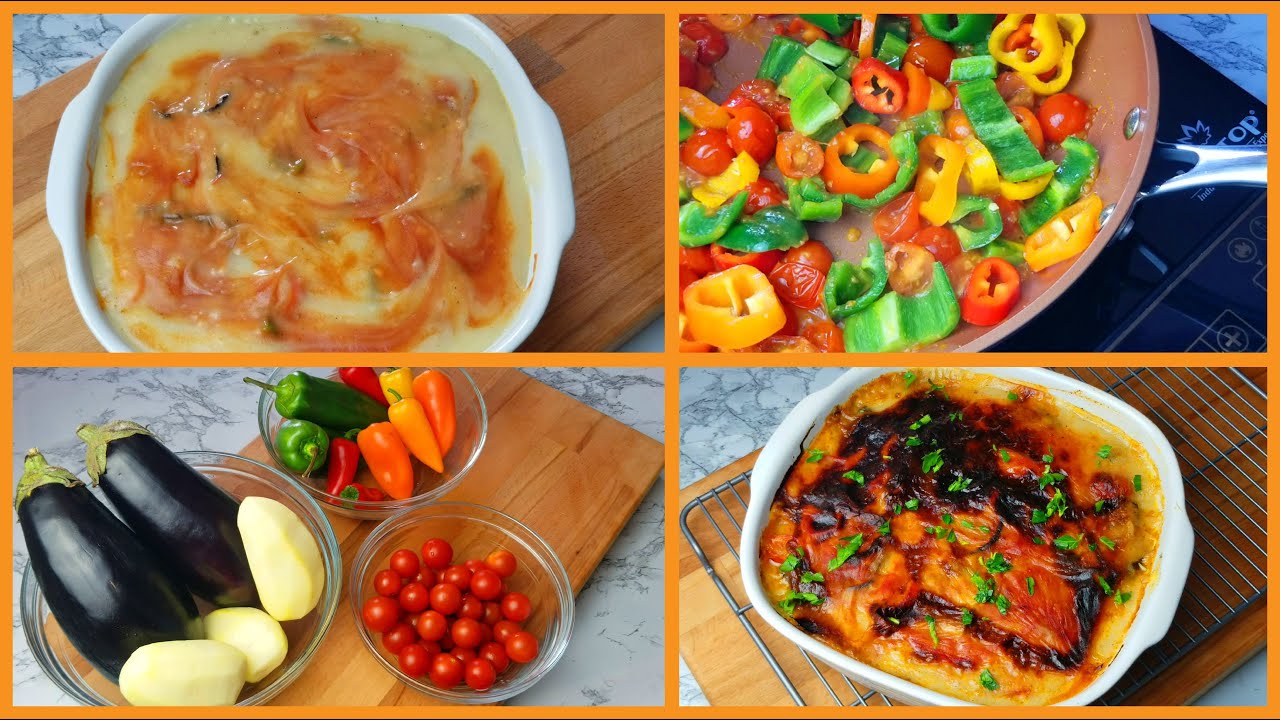 الباذنجان  بالبشاميل صيامى(المسقعة بالبشاميل)نباتى خفيفة جدا لكل الى عامل دايت رهيبة