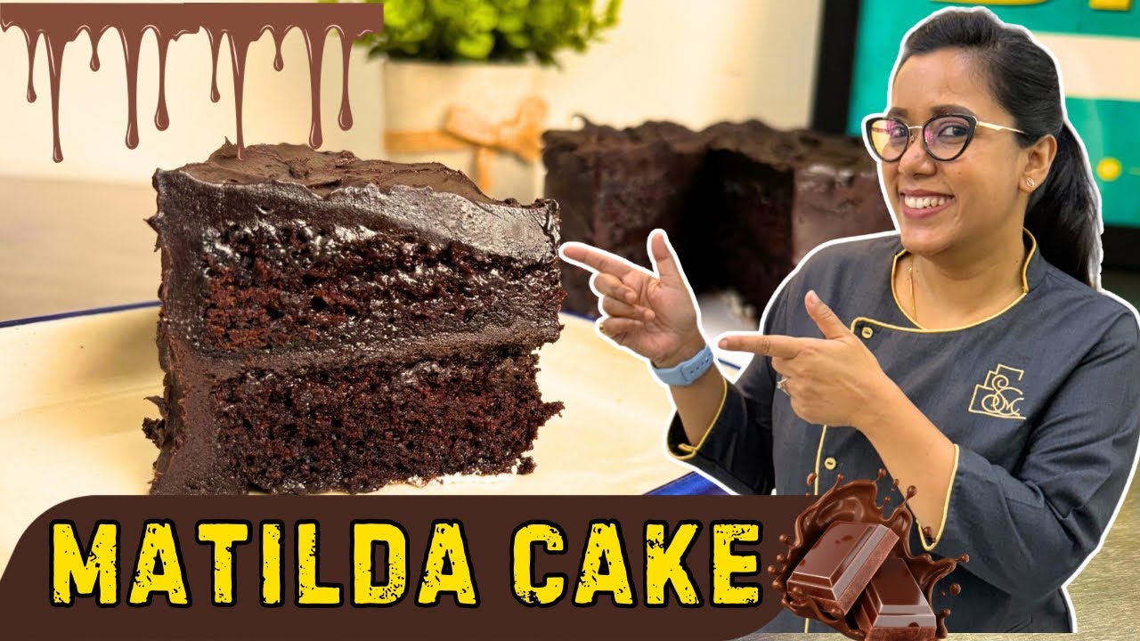 Eggfree Matilda Cake 🤩❤️|#eggfreebaking #matildacake #trending #scm