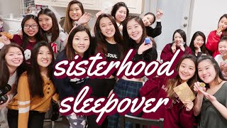 SISTERHOOD SLEEPOVER 2018 | kappa phi lambda | northeastern university